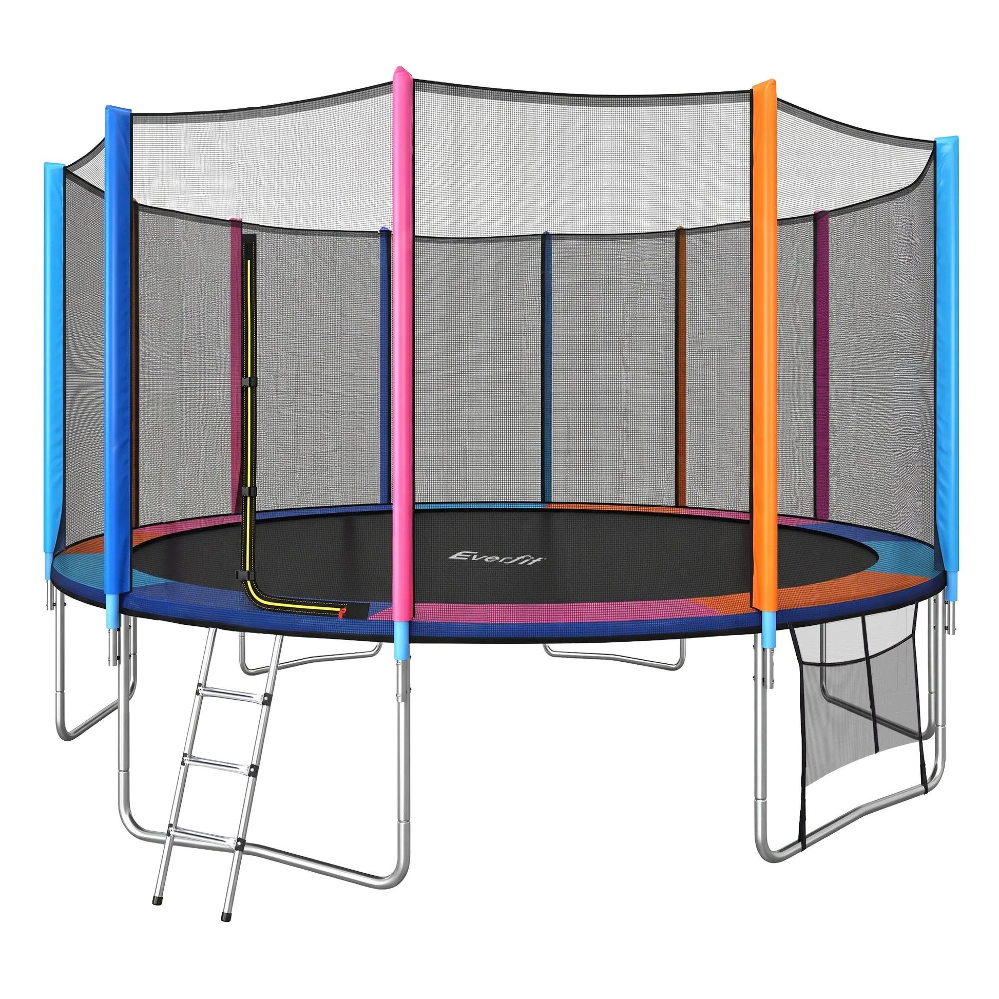 Everfit 16FT Kids Trampoline Rebounder with Enclosure Net Storage Bag - Image 8