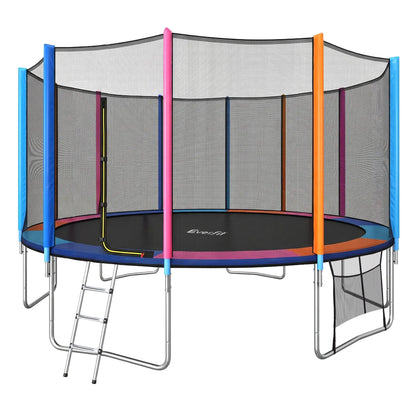 Everfit 16FT Kids Trampoline Rebounder with Enclosure Net Storage Bag - Image 8