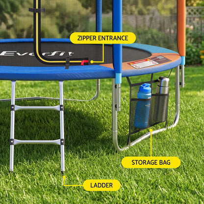 Everfit 6FT Kids Trampoline Rebounder with Enclosure Net Storage Bag - Image 5
