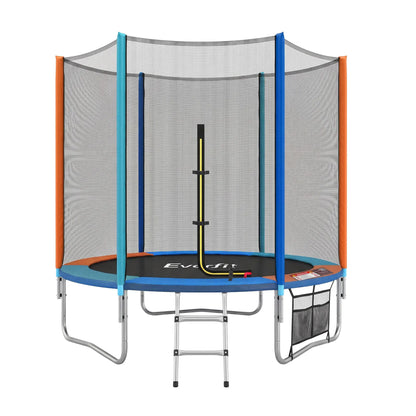 Everfit 6FT Kids Trampoline Rebounder with Enclosure Net Storage Bag - Image 7