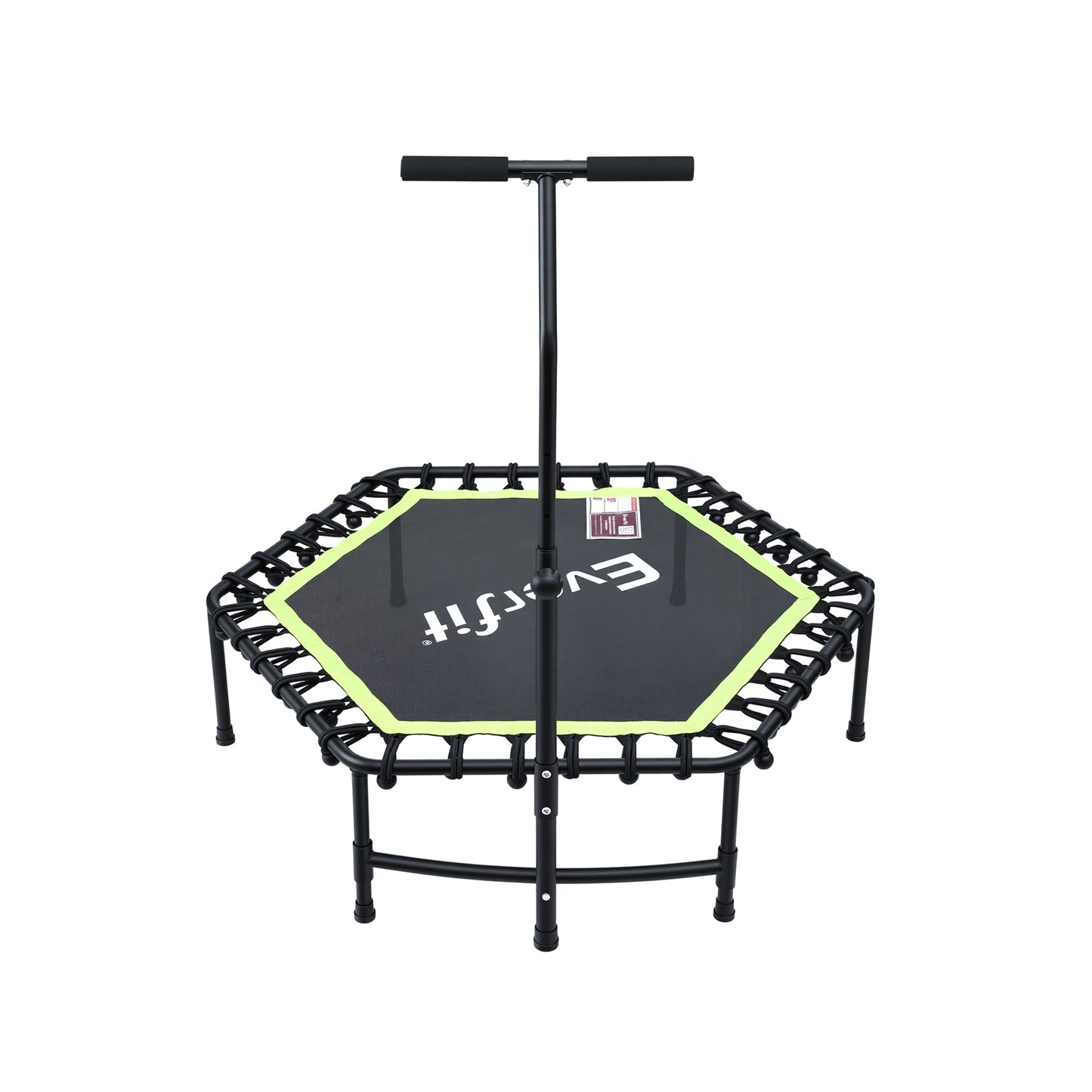 Everfit 48inch Hexagon Fitness Trampoline Rebounder Adjustable Handrail Green - Image 3