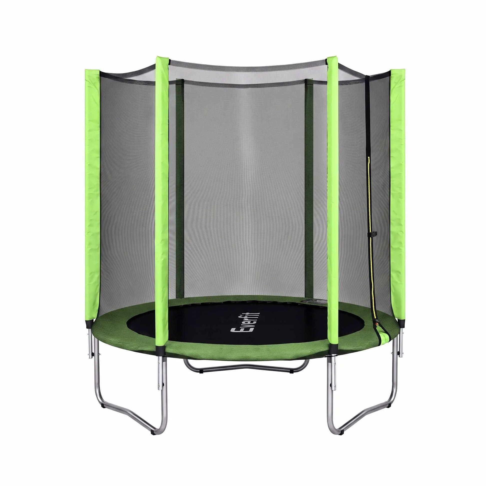Everfit 6FT Kids Trampoline Round Rebounder with Enclosure Net Green - Image 3