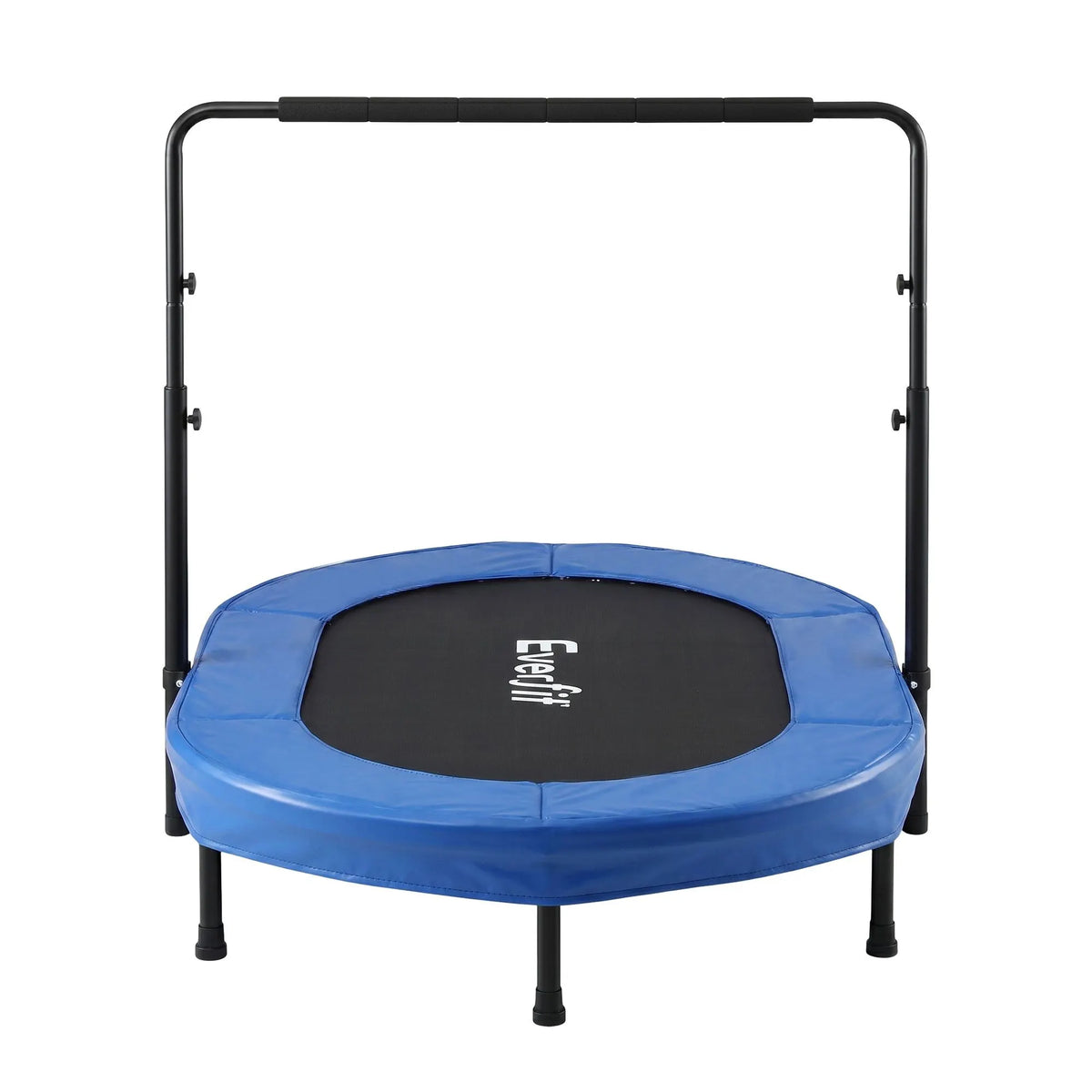 Everfit 56-Inch Foldable Fitness Trampoline Indoor Rebounder Adjustable Handrail - Image 3