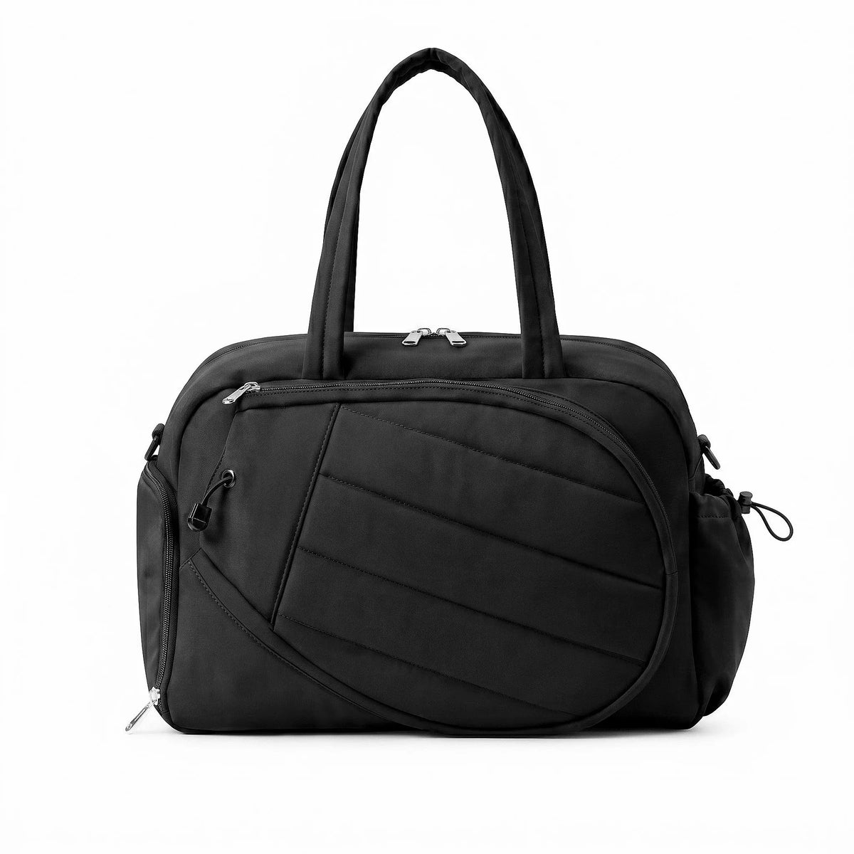 Everfit Tennis Tote Bag Gym Bag Sports Duffle Bags Holds 2 Rackets Black - Image 3