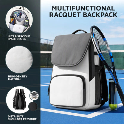 Everfit Tennis Racket Bag Foldable Backpack Racket Pocket Shoe Compartment - Image 7