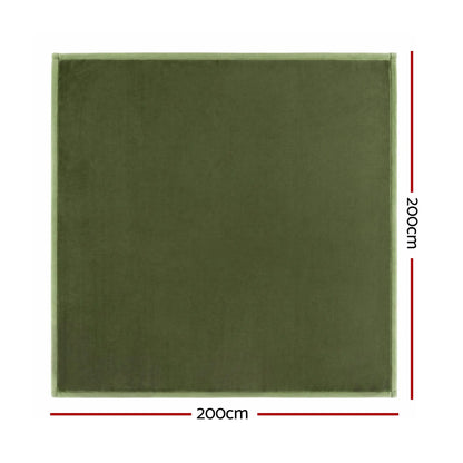 Artiss Tatami Mat Floor Mattress 3cm Thick Futon Mattresses Mellow Mat Rugs Living Room Green - Image 2