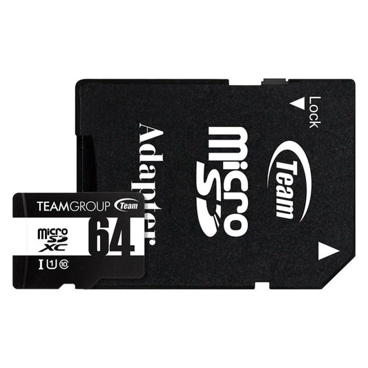 Team Group 64GB Micro SDXC UHS-I U1 C10 Memory Card - Digital Flash Memory