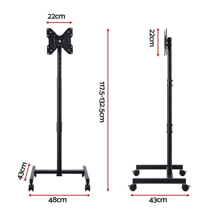 Artiss TV Stand 13-50" Universal Mobile Adjustable Height TV Stand with Wheels - Image 3