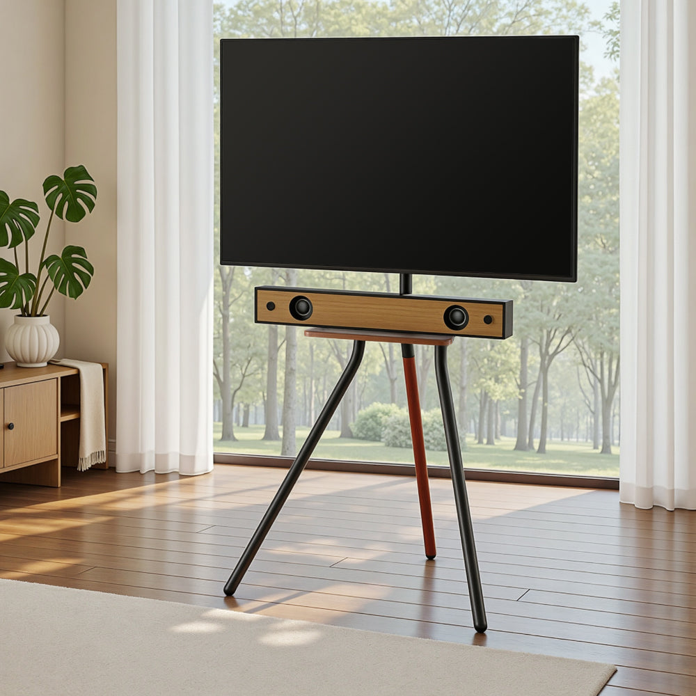 Artiss TV Stand Wooden Tray 24-55" Swivel Height Adjustable  - Image 8
