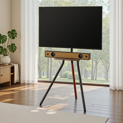 Artiss TV Stand Wooden Tray 24-55" Swivel Height Adjustable  - Image 8