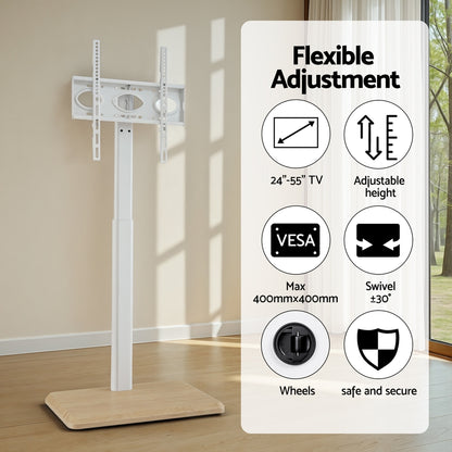 Artiss TV Stand 24-55" Swivel Height Adjustable Floor Mount for TVs - Image 5