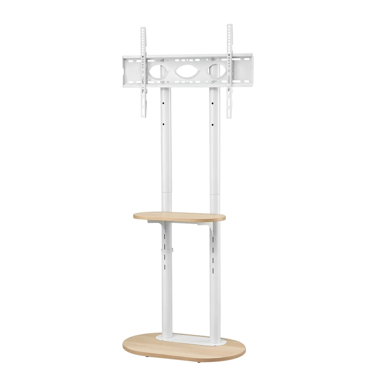 Artiss Mobile TV Floor Stand 40-75" Bracket Universal Adjustable Shelves Wheels - Image 3