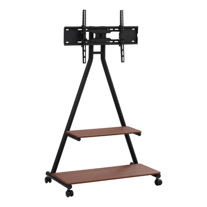 Artiss Mobile TV Stand Rolling Cart Wheels 32-75" Heavy Duty 133kg Mount Bracket - Image 2