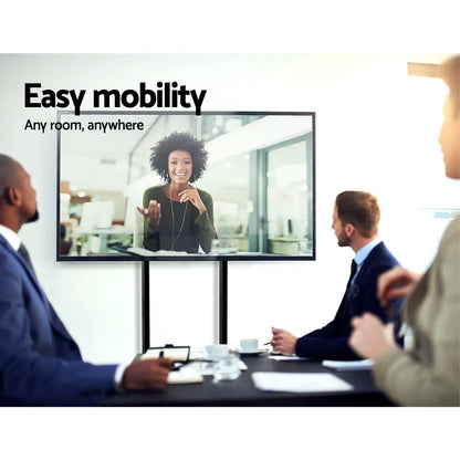 Artiss Mobile TV Stand for 32"-65" TVs Mount Bracket Portable Shelf Trolley Cart - Image 6