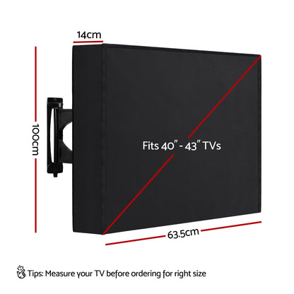 Artiss 40-43 Inch TV Cover Waterproof Outdoor Patio Flat Television Protector - Image 3