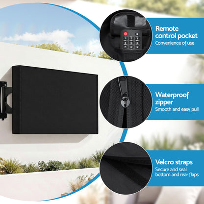 Artiss 40-43 Inch TV Cover Waterproof Outdoor Patio Flat Television Protector - Image 9