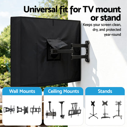 Artiss 55-58 Inch TV Cover Waterproof Outdoor Patio Flat Television Protector - Image 5