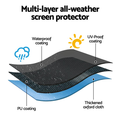 Artiss 55-58 Inch TV Cover Waterproof Outdoor Patio Flat Television Protector - Image 6
