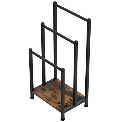 3 Tier Towel Rack Rail Freestanding Holder Bathroom Organizer Laundry Drying Bar - Image 3
