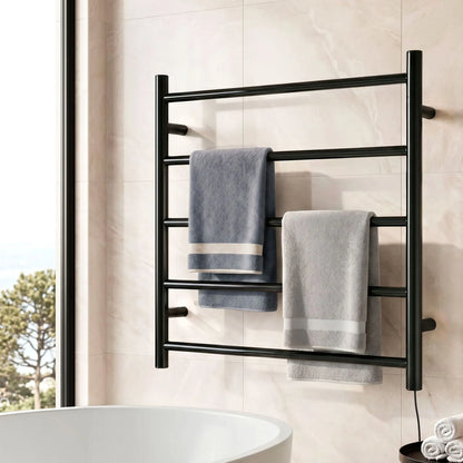 Devanti Electric Heated Towel Rail Rack 5 Bars Wall Mounted Clothes Dry Warmer - Image 7