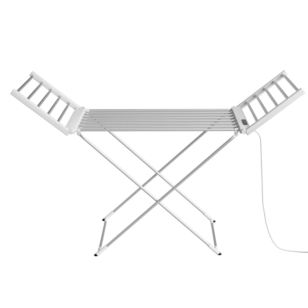 Devanti Foldable Electric Heated Towel Rail Rack with 24H Timer - Image 3