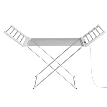Devanti Foldable Electric Heated Towel Rail Rack with 24H Timer - Image 3