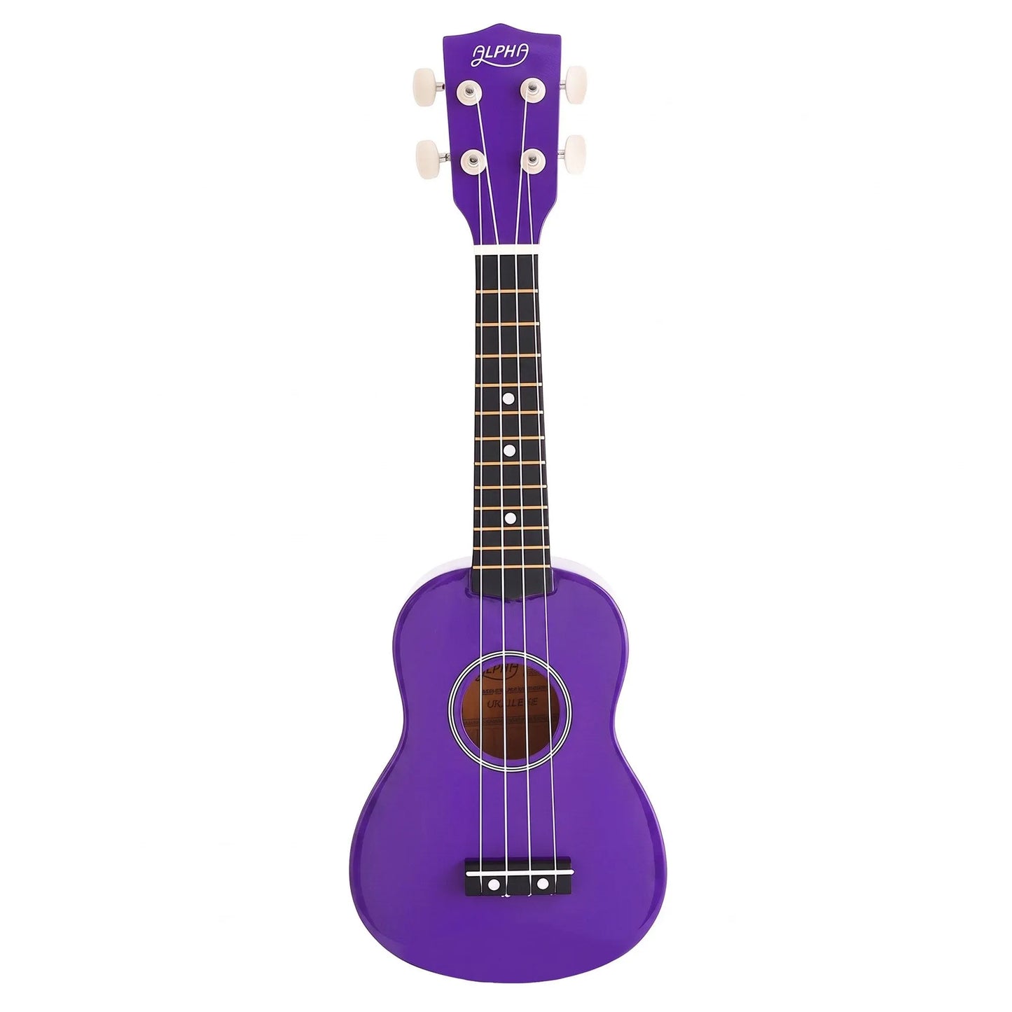 Alpha 21 Inch Ukulele Soprano Beginner Acoustic Small Guitar Kids Strings Purple - Image 4