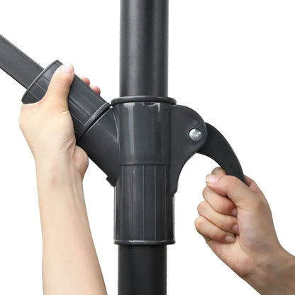 Instahut 3m Outdoor Umbrella Cantilever Beach Garden Patio Navy - Image 8