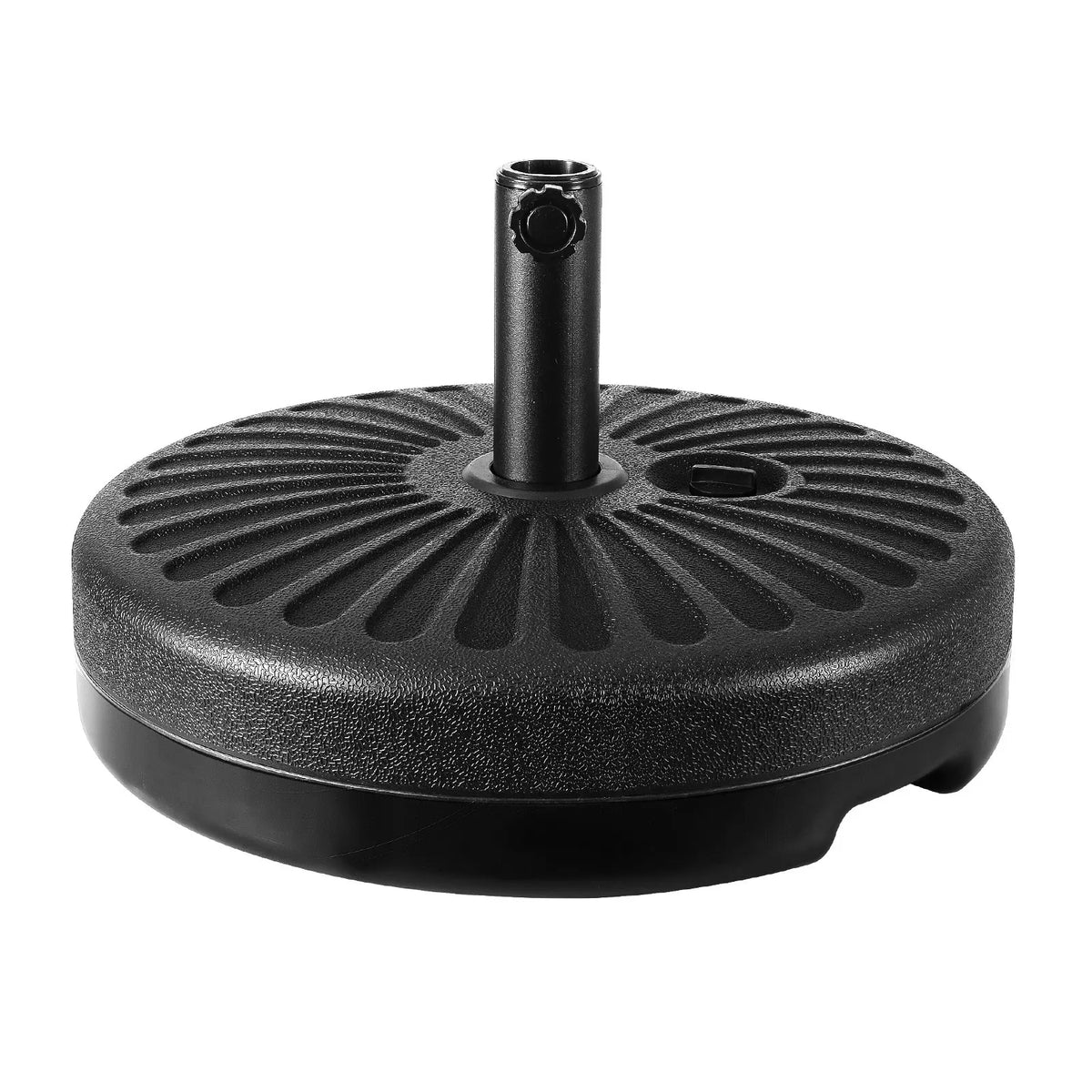 Instahut 3m Outdoor Umbrella w/Base Pole Umbrellas Garden Sun Stand Deck Charcoal - Image 3