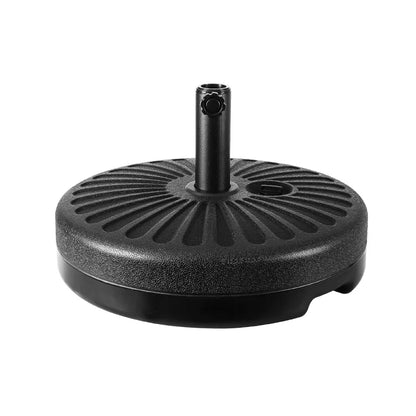 Instahut Outdoor Umbrella 3m Base Beach Pole Garden Tilt Sun Patio UV Black - Image 4