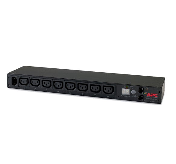 APC Rack PDU, Metered, 1U, 12A/208V, 10A/230V, (8) C13, Horizontal, Load capacity 2300 VA, - Data...