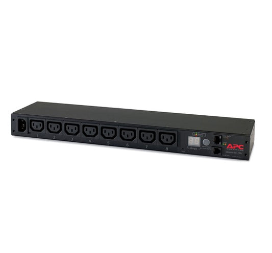 APC Rack PDU, Metered, 1U, 12A/208V, 10A/230V, (8) C13, Horizontal, Load capacity 2300 VA, - Data...