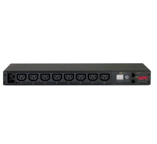 APC Rack PDU, Metered, 1U, 16A, 208/230V, (8) C13 - Data Racks  Accessories