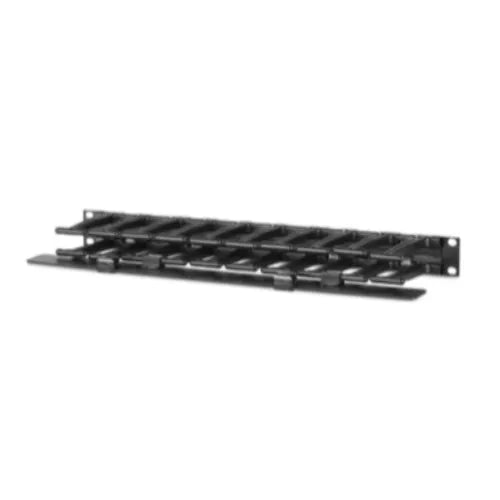 APC NetShelter Cable Management, Horizontal Cable Manager, 1U, Single Side with Cover, Black, 483... - Image 2