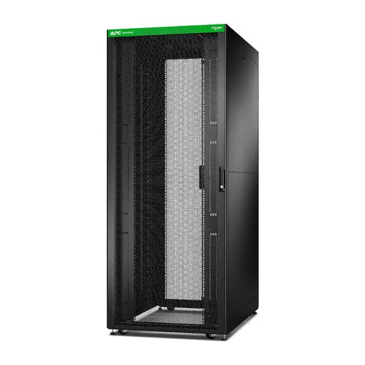 APC Easy Rack, 42U, Black, With Roof, Castors, Feet, 4 Brackets, and Side Panels, No Bottom, 1991...