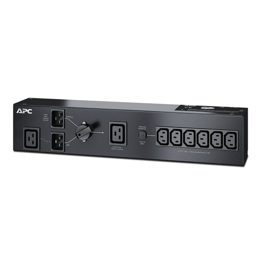 APC Service Bypass PDU, 2U, 3000VA Load Capacity, 230V/16A Input, 1x IEC C19  6x IEC C13 Outlets...