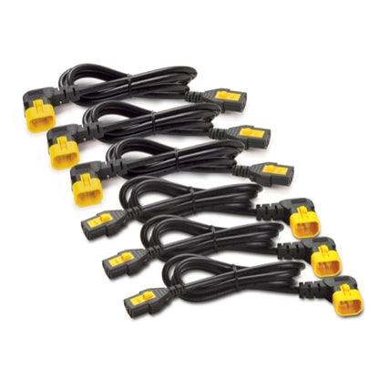 APC Locking Power Cord Kit, C13 to C14 (90 Degree), 1.2M Length, 6 Pack - UPS  Power Board
