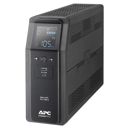 APC Back-UPS Pro 1200VA/720W Line Interactive UPS, Tower, 230V/10A Input, 8x IEC C13 Outlets, Lea... - Image 2