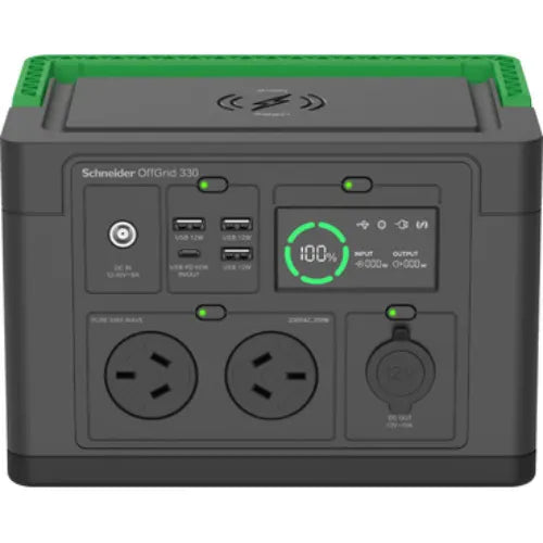 APC OffGrid Portable Power Station 330, 230V, 332Wh Lithium-ion, LCD, 2 AS3112 Australian outlets... - Image 3