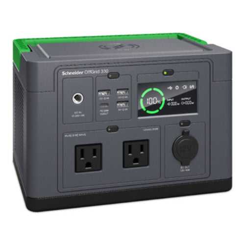 APC OffGrid Portable Power Station 330, 230V, 332Wh Lithium-ion, LCD, 2 AS3112 Australian outlets... - Image 4
