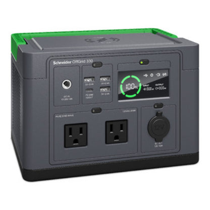 APC OffGrid Portable Power Station 330, 230V, 332Wh Lithium-ion, LCD, 2 AS3112 Australian outlets... - Image 4