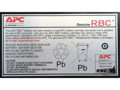 APC Replacement Battery Cartridge #17, Suitable For BE650G1, BE750G, BR700G, BE850M2, BE850G2, BX... - Image 3