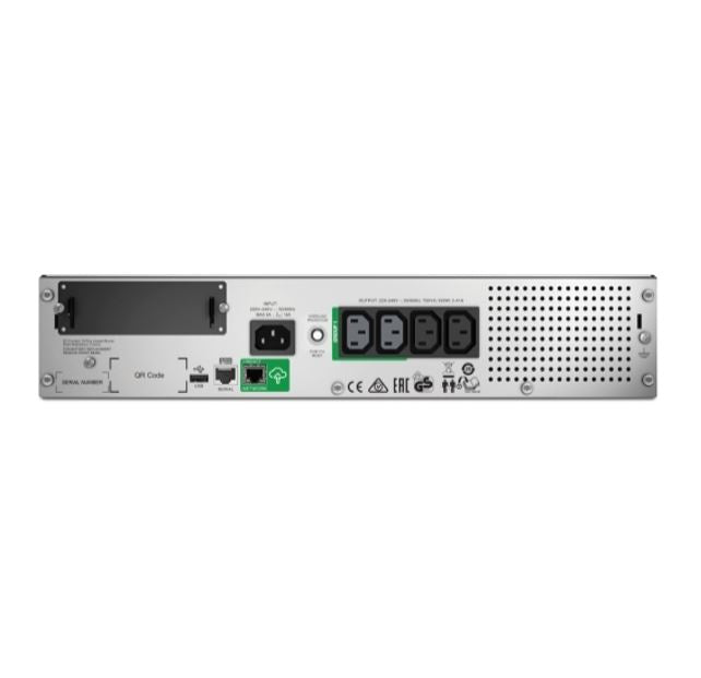 APC Smart-UPS 750VA/500W Line Interactive UPS, 2U Rackmount, 230V/10A Input, 4x IEC C13 Outlets,L... - Image 2