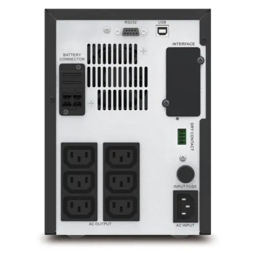 APC Easy UPS 1500VA/1050W Line Interactive UPS, Tower, 230V/10A Input, 6x IEC C13 Outlets, Lead A... - Image 3