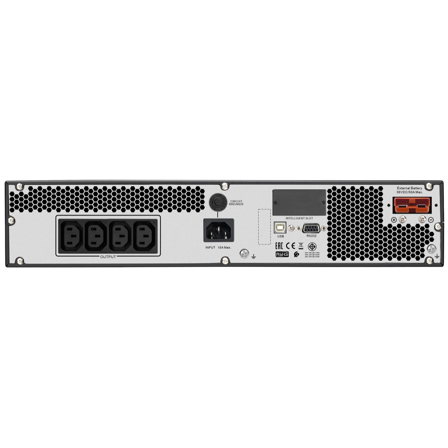 APC Easy UPS 1000VA/800W Online UPS, 4U Rackmount, 230V/10A Input, 3x IEC C13 Outlets, Lead Acid... - Image 2