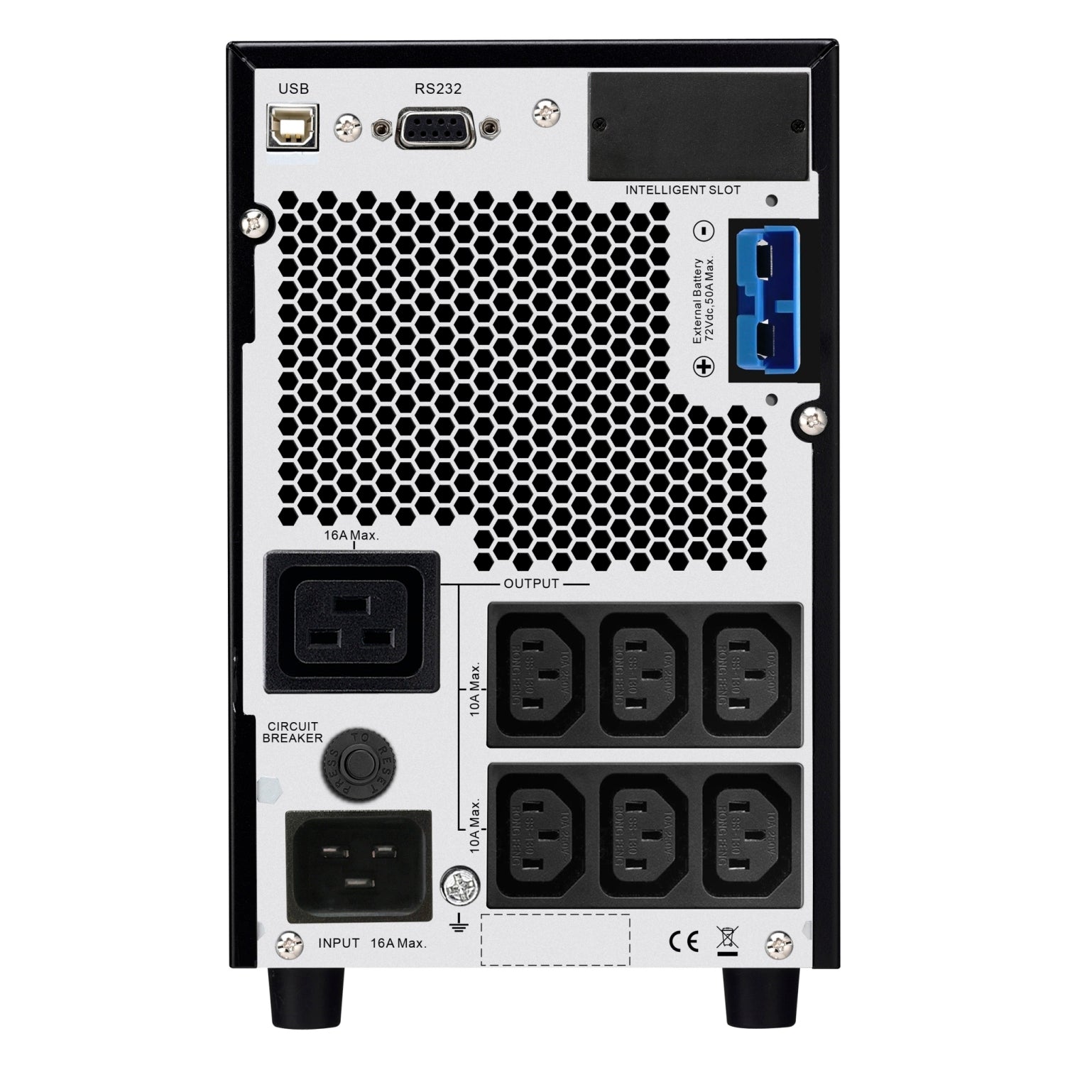 APC Easy UPS 3000VA/2400W Online UPS, Tower, 230V/16A Input, 1x IEC C19  6x IEC C13 Outlets, Lead... - Image 2