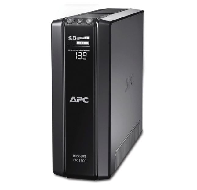 APC Back-UPS Pro 1500VA/865W Line Interactive UPS, Tower, 230V/10A Input, 10x IEC C13 Outlets, Le...