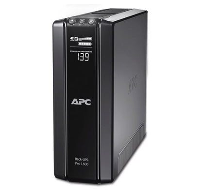 APC Back-UPS Pro 1500VA/865W Line Interactive UPS, Tower, 230V/10A Input, 10x IEC C13 Outlets, Le...