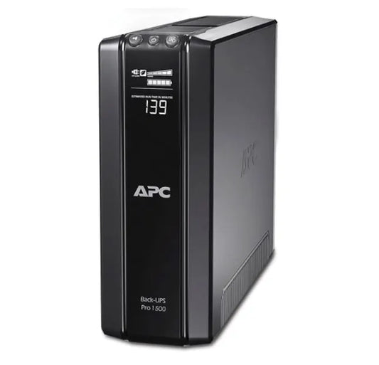 APC Back-UPS Pro 1500VA/865W Line Interactive UPS, Tower, 230V/10A Input, 10x IEC C13 Outlets, Le...