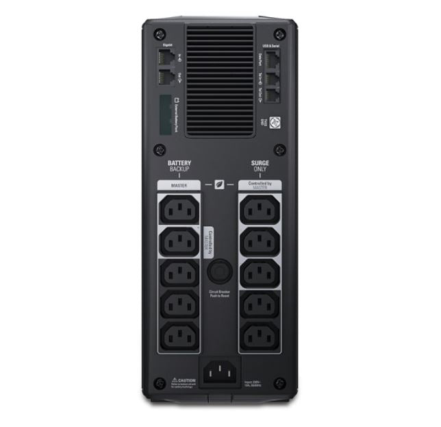 APC Back-UPS Pro 1500VA/865W Line Interactive UPS, Tower, 230V/10A Input, 10x IEC C13 Outlets, Le... - Image 3